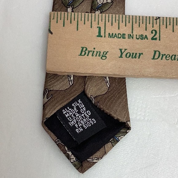 American Lifestyle Made In USA 100% Silk Duck Hunter Hunting Dog Neck Tie - Picture 9 of 10